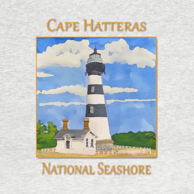 Bodie Lighthouse on Cape Hatteras National Seashore by WelshDesigns